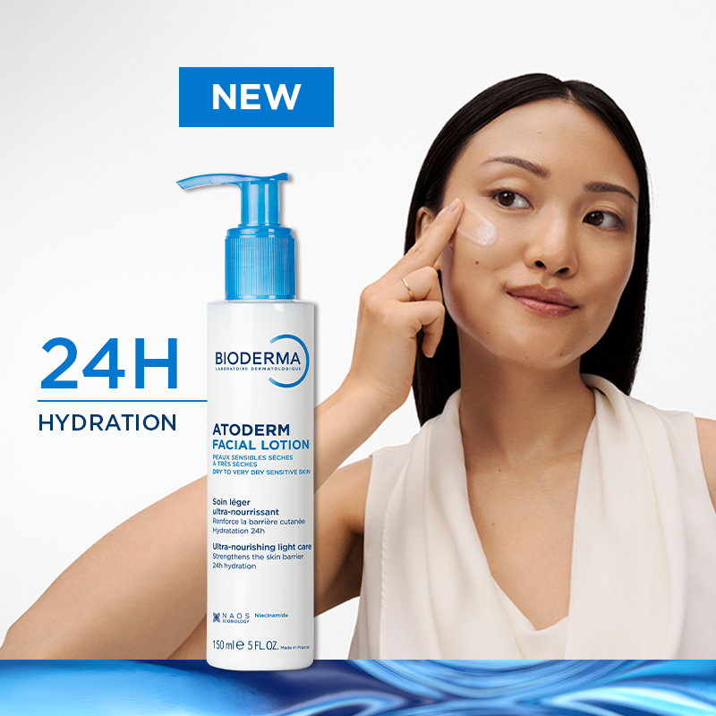 new atoderm facial lotion product
