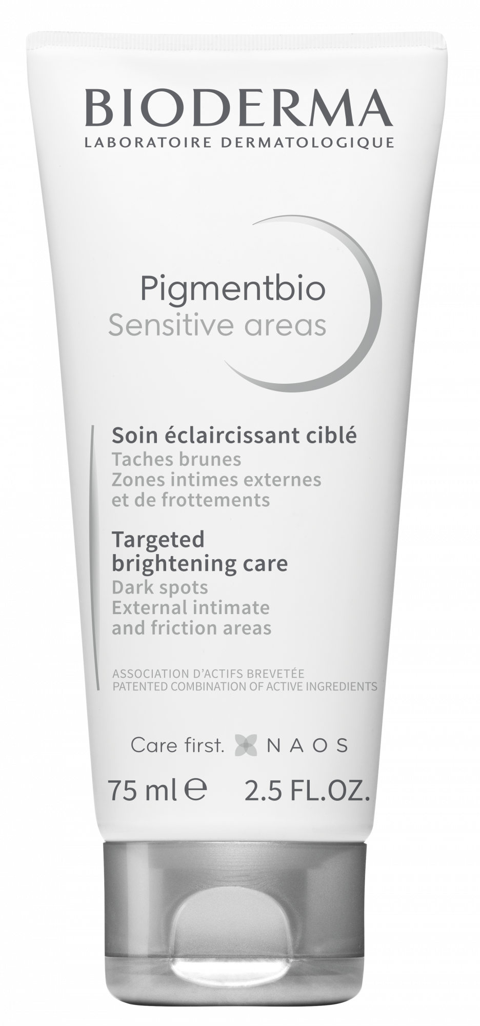 Pigmentbio Sensitive areas  Unifies and illuminate the skin even on the  most sensitive areas.