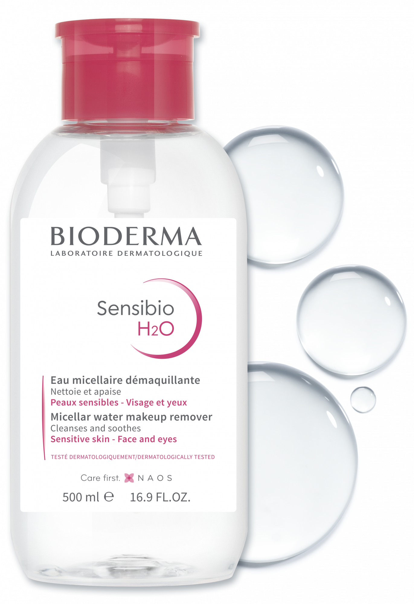 Sensibio H2O Micellar Water  Cleansing, make-up remover water for