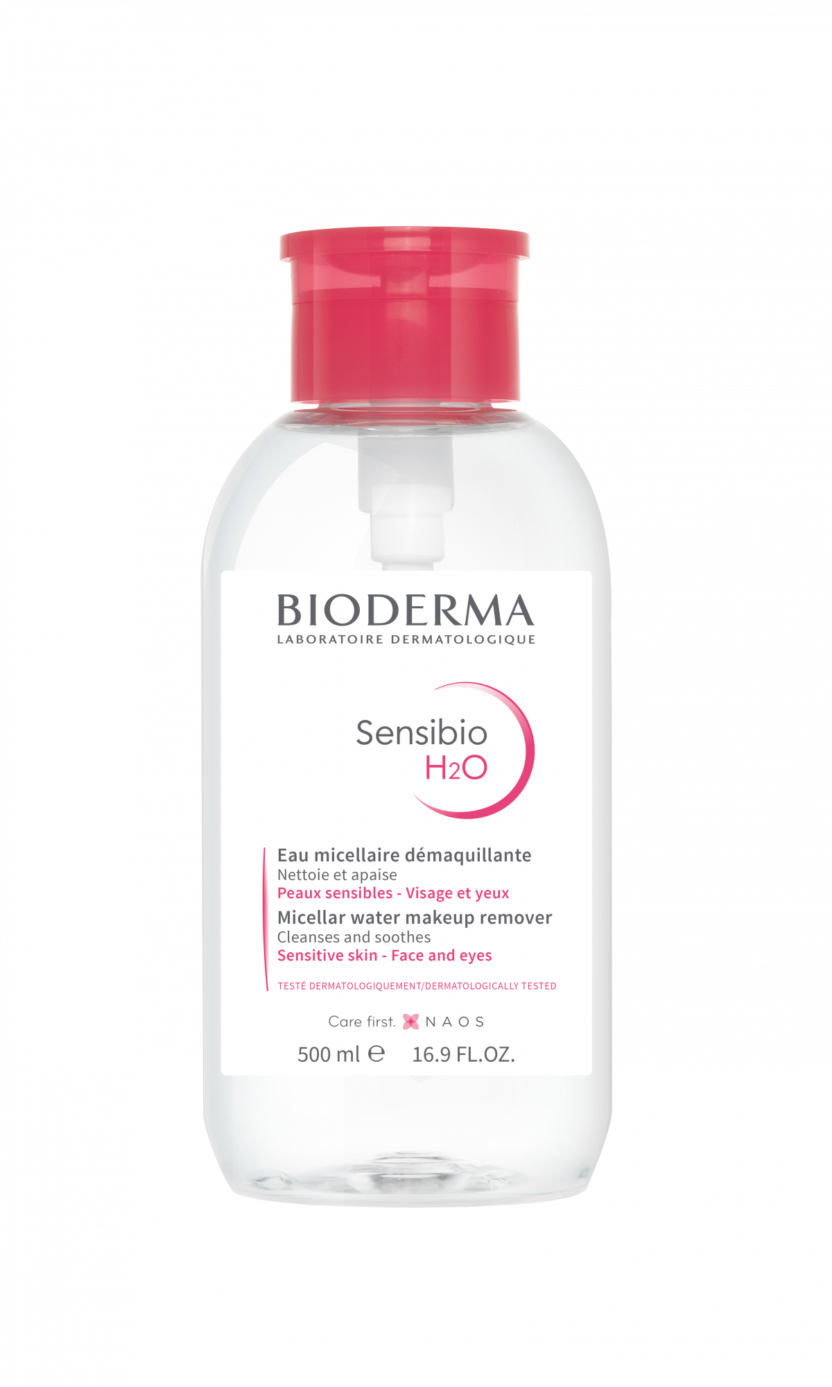 Agua Micelar Bioderma Sensibio H2O Desmaquillante para Piel Sensible, 100  ml.