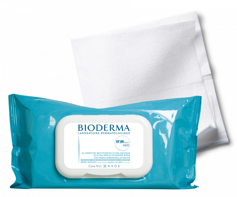 Foto del producto BIODERMA, ABCDerm H2O toallitas x60 bebé, niños, cuidado de la piel de los niños, toallitas limpiadoras, toallitas